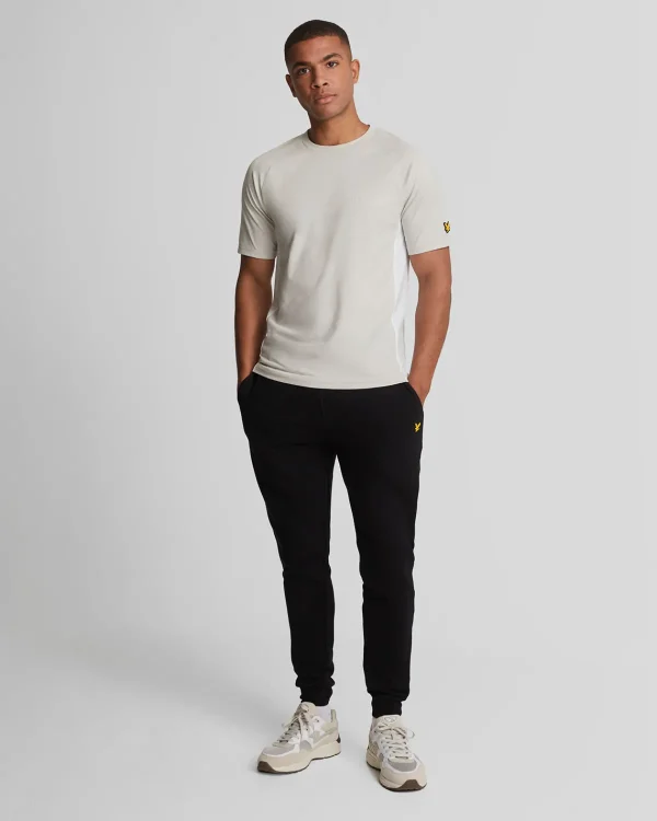 Lyle & Scott Sportbekleidung<Sports Colour Block Core T-Shirt Pebble/White