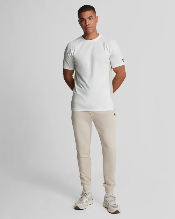 Lyle & Scott Sportbekleidung | T-shirts<Sports Colour Block Core T-Shirt White/Pebble