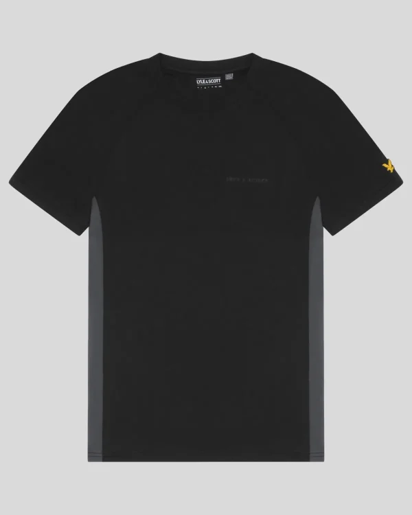 Lyle & Scott Sportbekleidung<Sports Colour Block Core T-Shirt JetBlack/Graphite