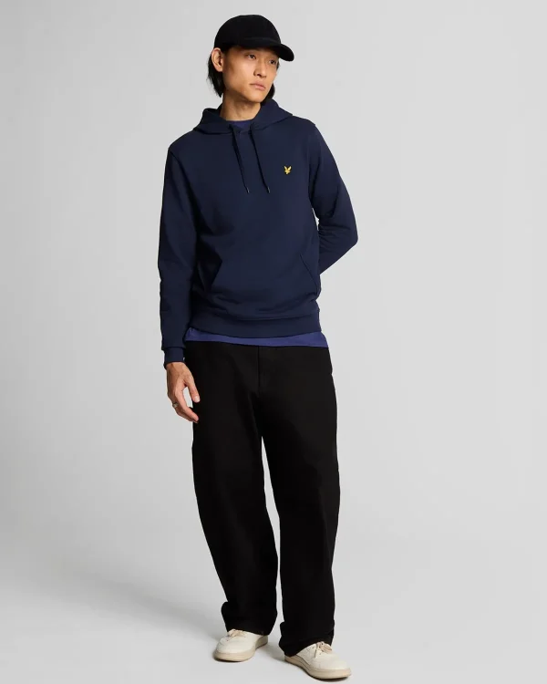 Lyle & Scott Kapuzenpullover<Stack Logo Pullover Hoodie Marine
