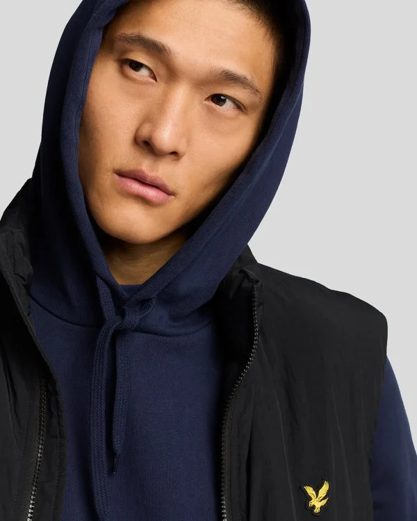 Lyle & Scott Kapuzenpullover<Stack Logo Pullover Hoodie Marine