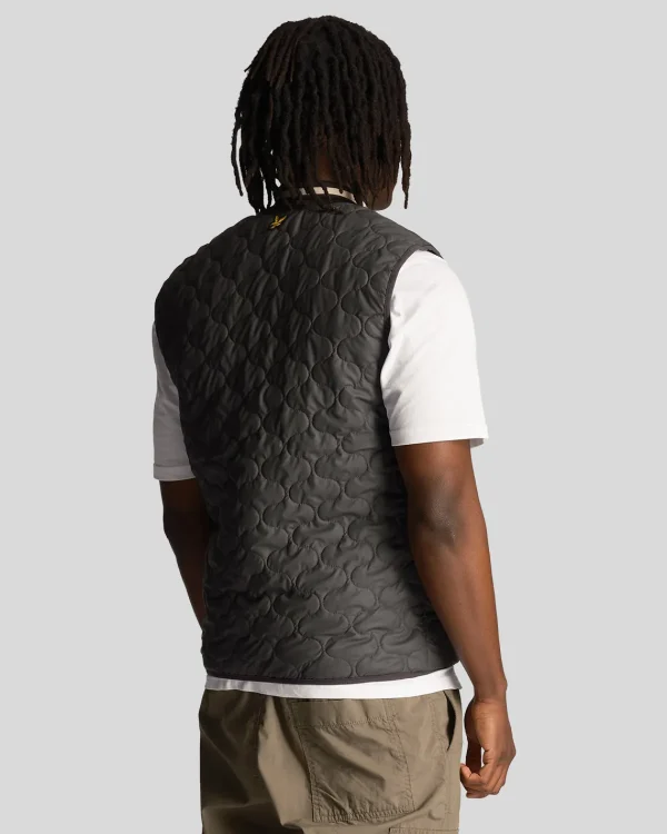Lyle & Scott Drehbuchsticke<Steppweste Gunmetal
