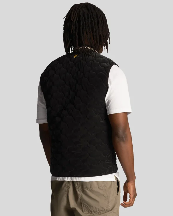 Lyle & Scott Drehbuchsticke<Steppweste Pechschwarz