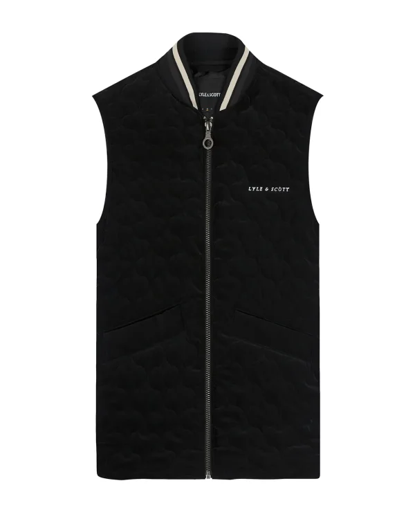 Lyle & Scott Drehbuchsticke<Steppweste Pechschwarz