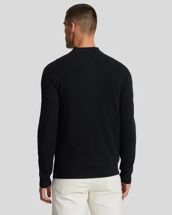 Lyle & Scott Pullover & Strickwaren<Strickbomber-Pullover aus einer Lammwollmischung DarkNavy
