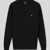 Lyle & Scott Groß & Groß | Übergrößen<Sweatshirt mit Rundhalsausschnitt Pechschwarz