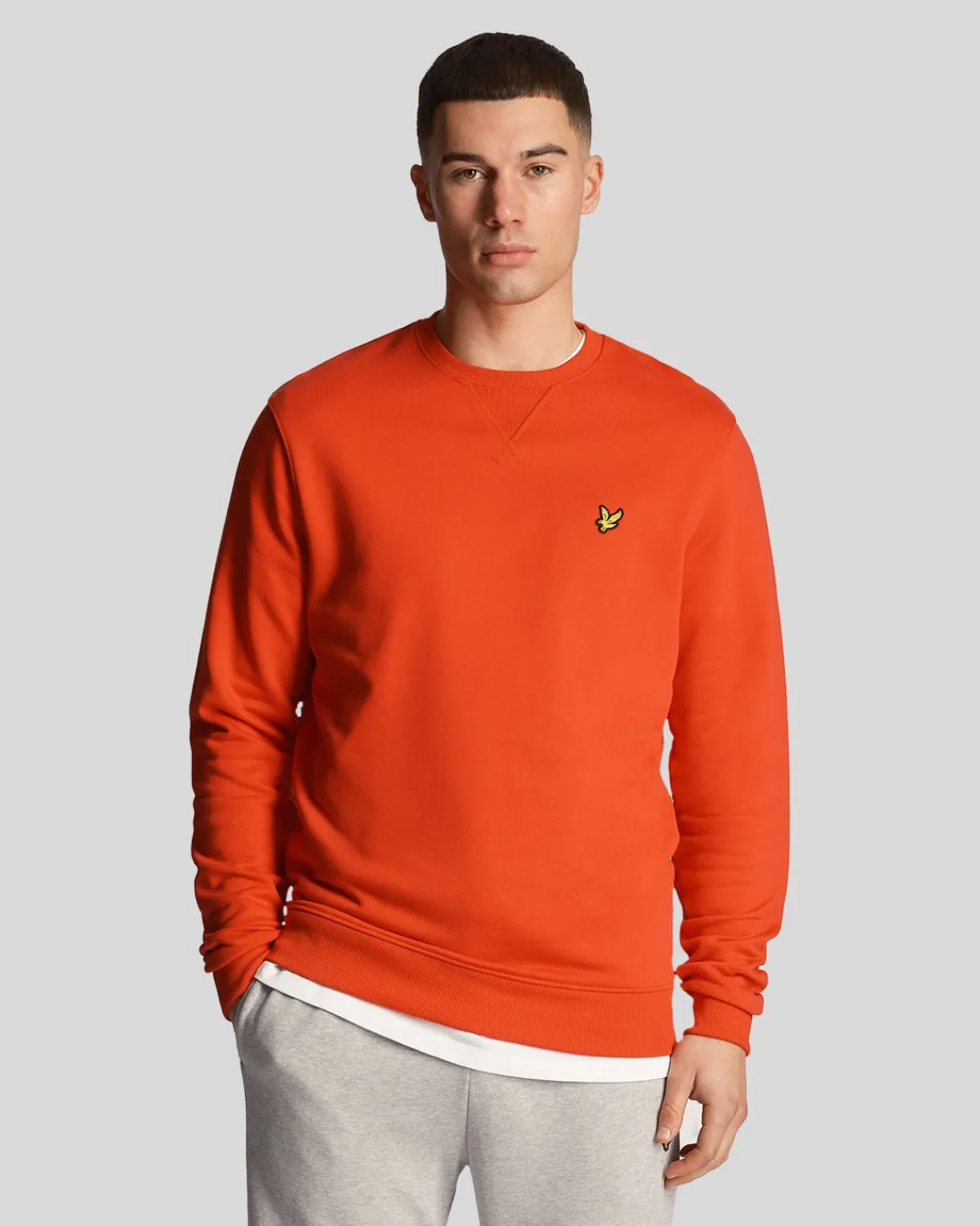 sweatshirt_mit_rundhalsausschnitt_0-11.webp Lyle & Scott Sweatshirts<Sweatshirt mit Rundhalsausschnitt Galarot