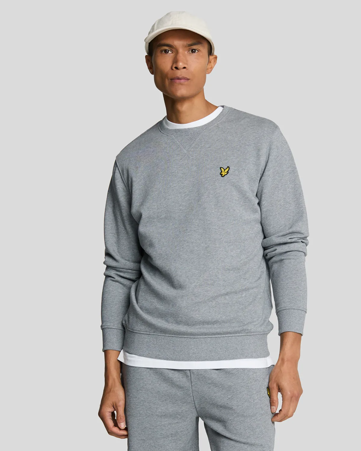 sweatshirt_mit_rundhalsausschnitt_0-5.webp Lyle & Scott Grundlegendes | Sweatshirts<Sweatshirt mit Rundhalsausschnitt MidGreyMargel