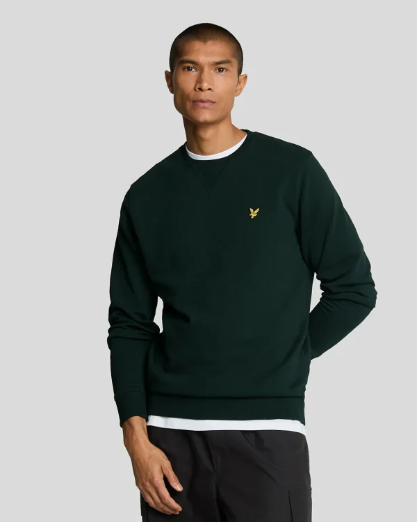 Lyle & Scott Grundlegendes | Sweatshirts<Sweatshirt mit Rundhalsausschnitt Dunkelgrün