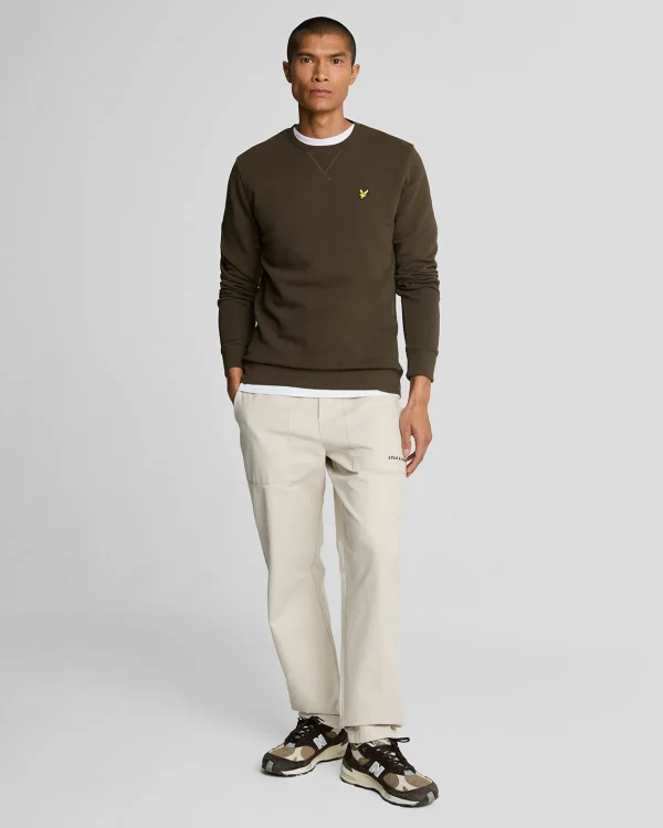 Lyle & Scott Grundlegendes | Sweatshirts<Sweatshirt mit Rundhalsausschnitt Olive