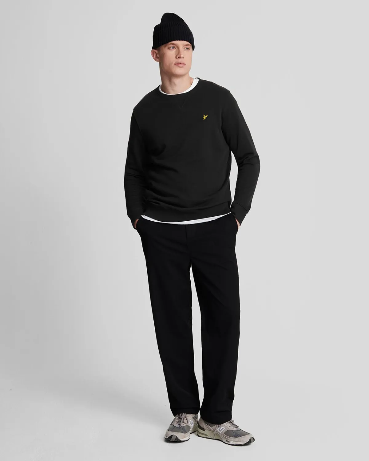 sweatshirt_mit_rundhalsausschnitt_1-4.webp Lyle & Scott Grundlegendes | Sweatshirts<Sweatshirt mit Rundhalsausschnitt Pechschwarz