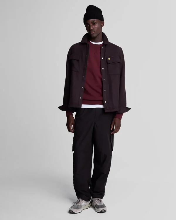 Lyle & Scott Grundlegendes | Sweatshirts<Sweatshirt mit Rundhalsausschnitt Burgund