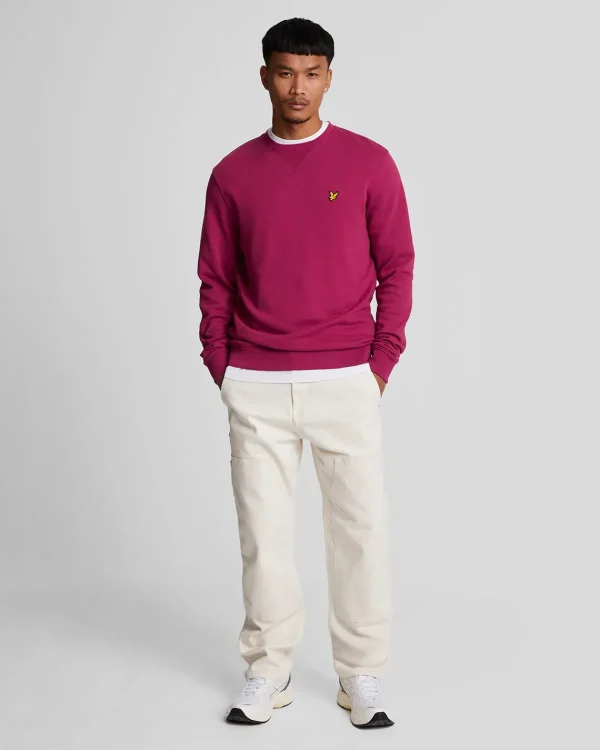 Lyle & Scott Vermächtnis | Sweatshirts<Sweatshirt mit Rundhalsausschnitt ReicherBurgunder
