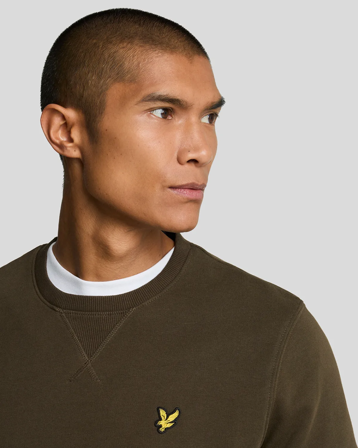sweatshirt_mit_rundhalsausschnitt_3-3.webp Lyle & Scott Grundlegendes | Sweatshirts<Sweatshirt mit Rundhalsausschnitt Olive