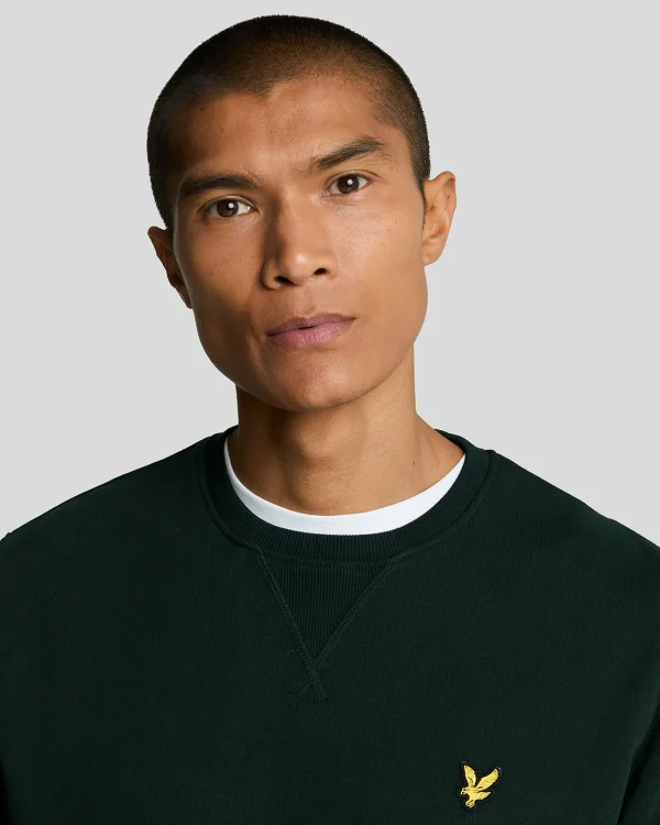 Lyle & Scott Grundlegendes | Sweatshirts<Sweatshirt mit Rundhalsausschnitt Dunkelgrün