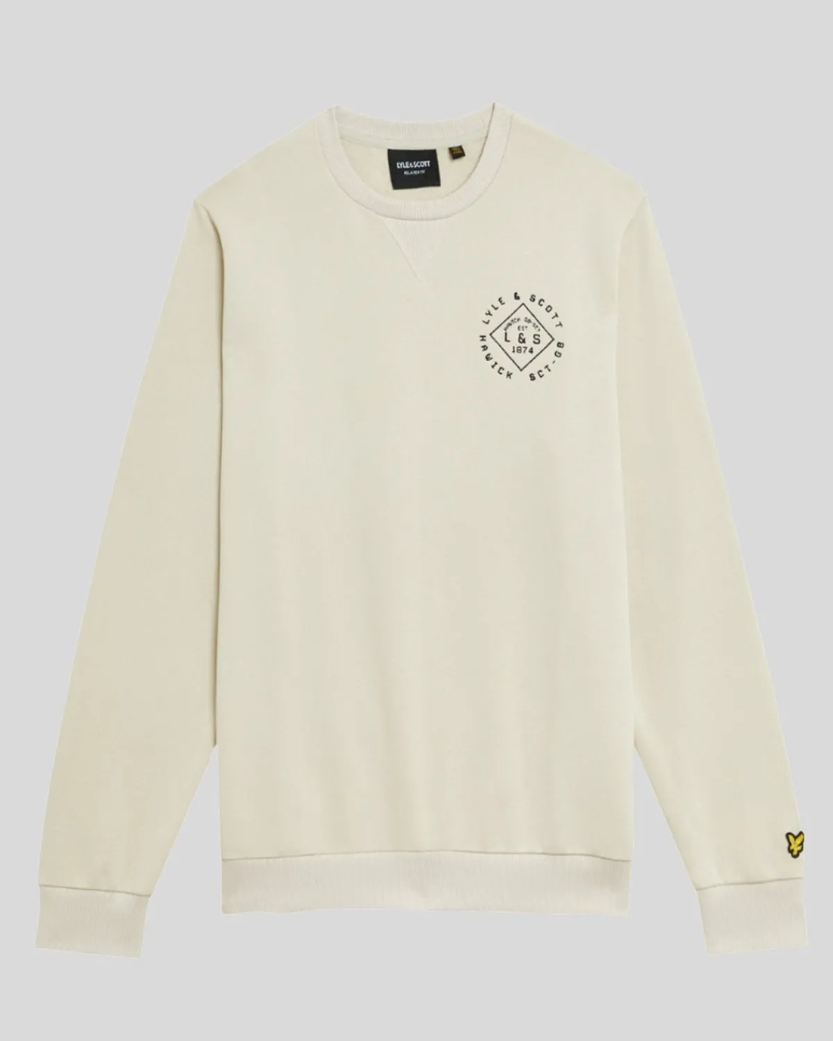 sweatshirt_mit_rundhalsausschnitt_und_stempel_4.webp Lyle & Scott Sweatshirts<Sweatshirt mit Rundhalsausschnitt und Stempel Cove