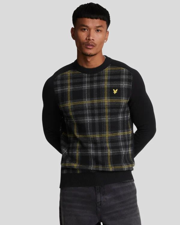 Lyle & Scott Pullover & Strickwaren<Tartan Pullover JetBlack