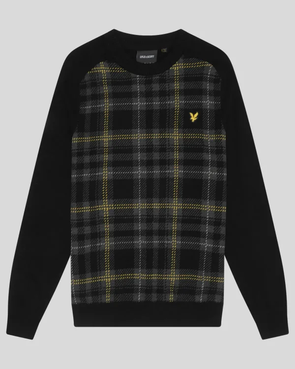 Lyle & Scott Pullover & Strickwaren<Tartan Pullover JetBlack