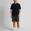 Lyle & Scott Drehbuchsticke | Kurze Hosen<Thistle Club Bestickte Shorts Gunmetal