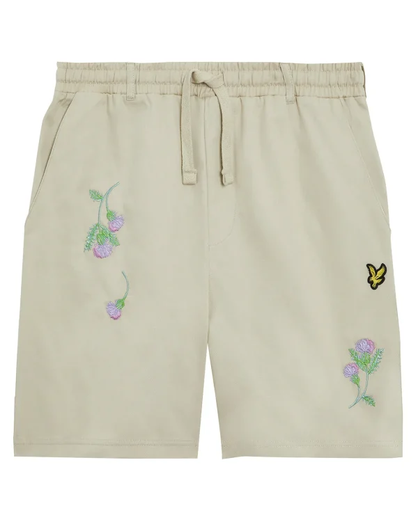 Lyle & Scott Drehbuchsticke | Kurze Hosen<Thistle Club Bestickte Shorts Bucht