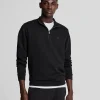 Lyle & Scott Sweatshirts<Tonal Eagle 1/4 Reißverschluss Sweatshirt Pechschwarz