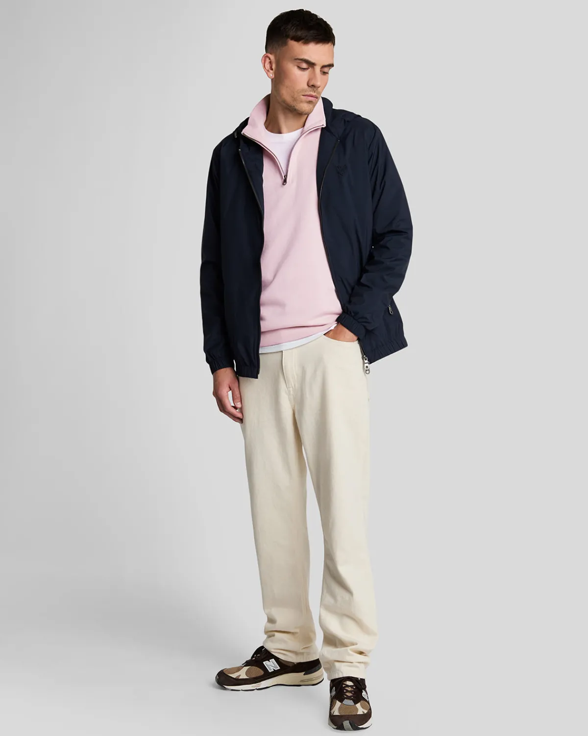 tonal_eagle__reiverschluss_sweatshirt_1.webp Lyle & Scott Reframed | Sweatshirts<Tonal Eagle 1/4 Reißverschluss Sweatshirt PinkSalt