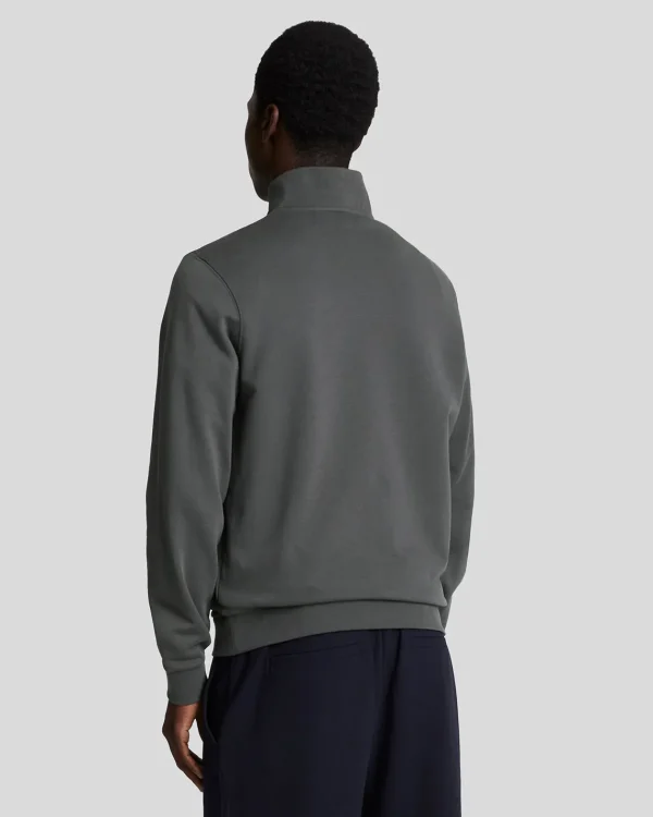 Lyle & Scott Reframed | Sweatshirts<Tonal Eagle 1/4 Reißverschluss Sweatshirt Gunmetal