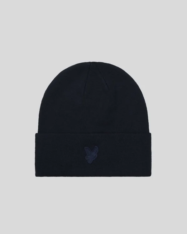 Lyle & Scott Kopfbedeckungen<Tonal Eagle Beanie DunkleMarine