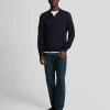 Lyle & Scott Reframed<Tonal Eagle Flanell-Hose mit Kordelzug DarkNavy