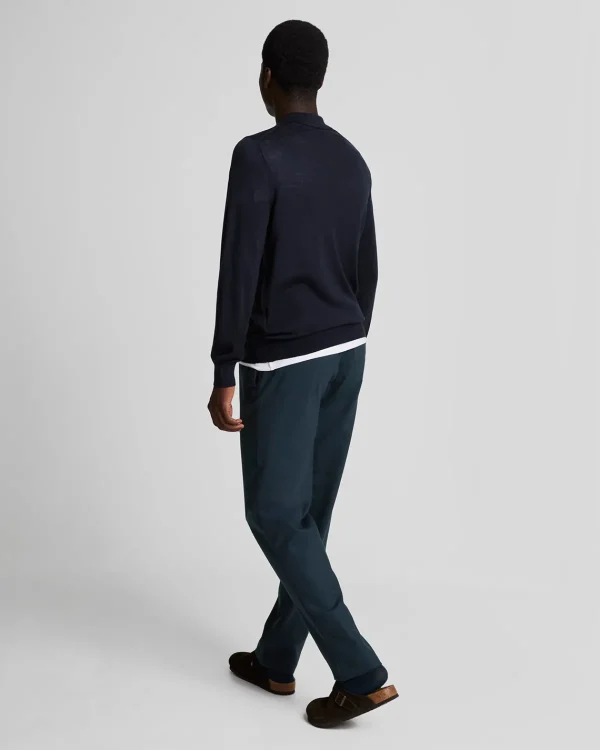 Lyle & Scott Reframed<Tonal Eagle Flanell-Hose mit Kordelzug DarkNavy