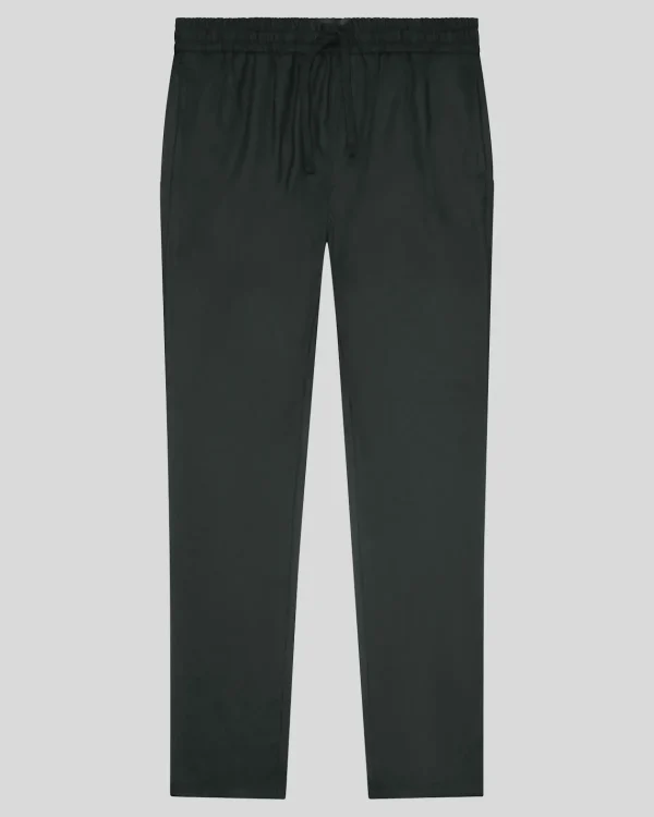 Lyle & Scott Reframed<Tonal Eagle Flanell-Hose mit Kordelzug JetBlack
