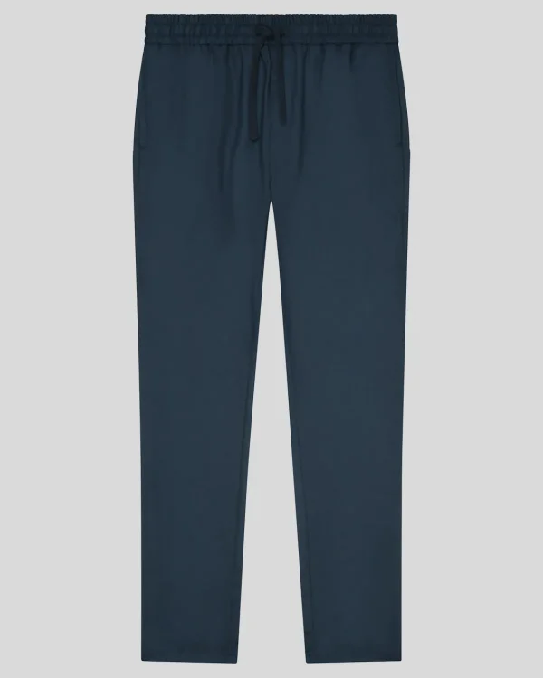 Lyle & Scott Reframed<Tonal Eagle Flanell-Hose mit Kordelzug DarkNavy