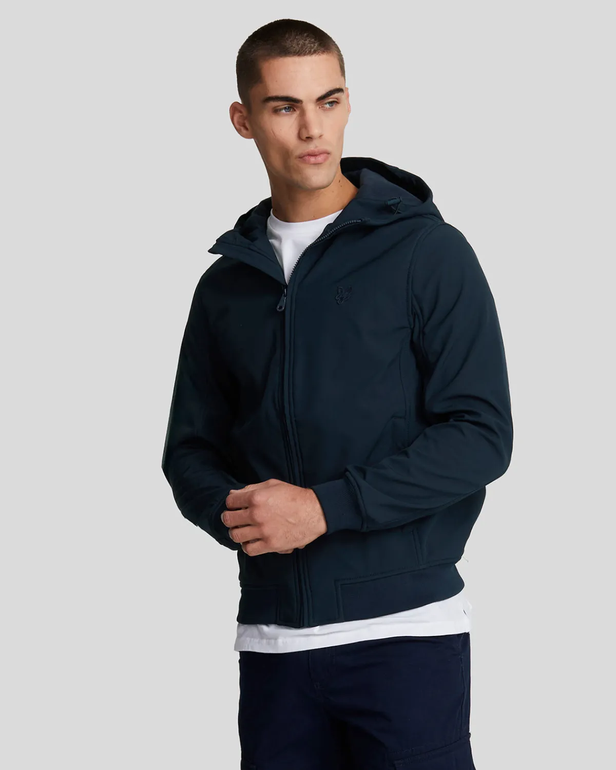 tonal_eagle_fleece_rcken_softshell_jacke_0-1.webp Lyle & Scott Reframed | Mäntel & Jacken<Tonal Eagle Fleece Rücken Softshell Jacke DarkNavy