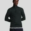 Lyle & Scott Reframed<Tonal Eagle Merino 1/4 Zip Pullover JetBlack