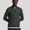 Lyle & Scott Reframed | Pullover & Strickwaren<Tonal Eagle Merino 1/4 Zip Pullover Gunmetal