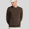 Lyle & Scott Reframed | Pullover & Strickwaren<Tonal Eagle Merino Rundhals-Pullover FormGreen