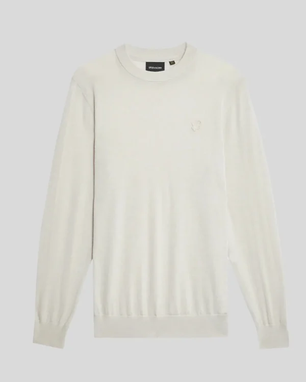 Lyle & Scott Reframed | Pullover & Strickwaren<Tonal Eagle Merino Rundhals-Pullover Cove