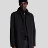 Lyle & Scott Reframed | Mäntel & Jacken<Tonal Eagle Mittellanger Automantel JetBlack