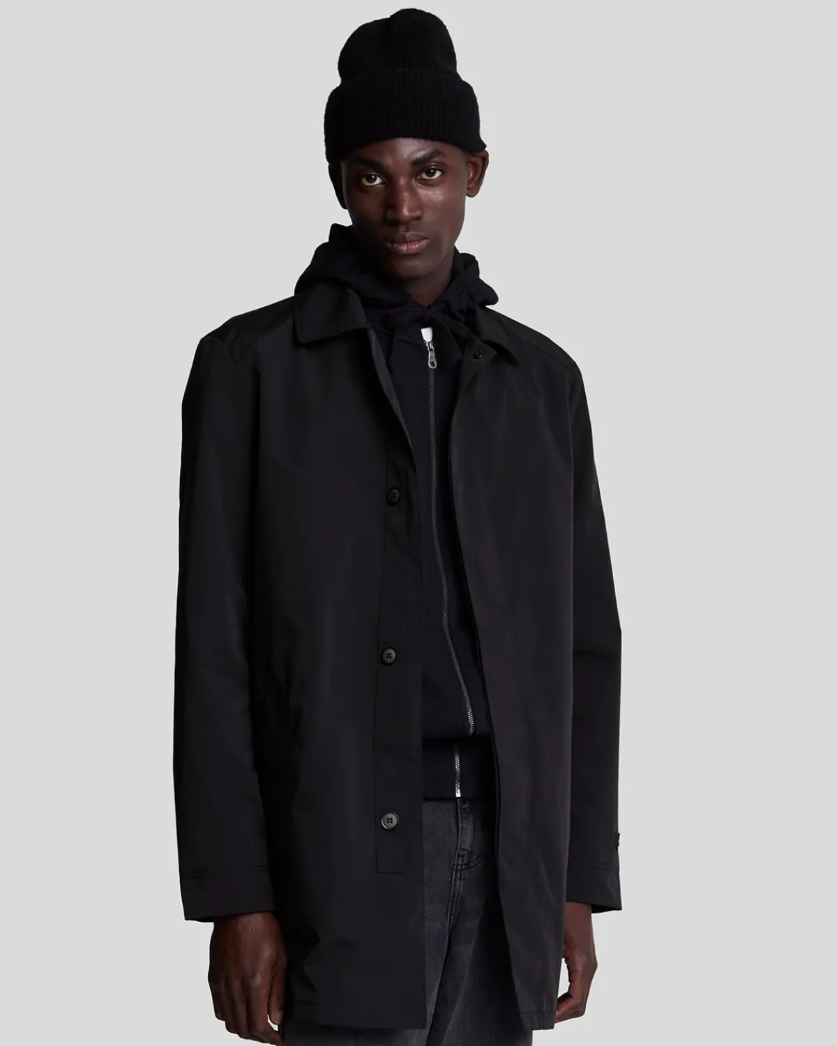 tonal_eagle_mittellanger_automantel_0.webp Lyle & Scott Reframed | Mäntel & Jacken<Tonal Eagle Mittellanger Automantel JetBlack