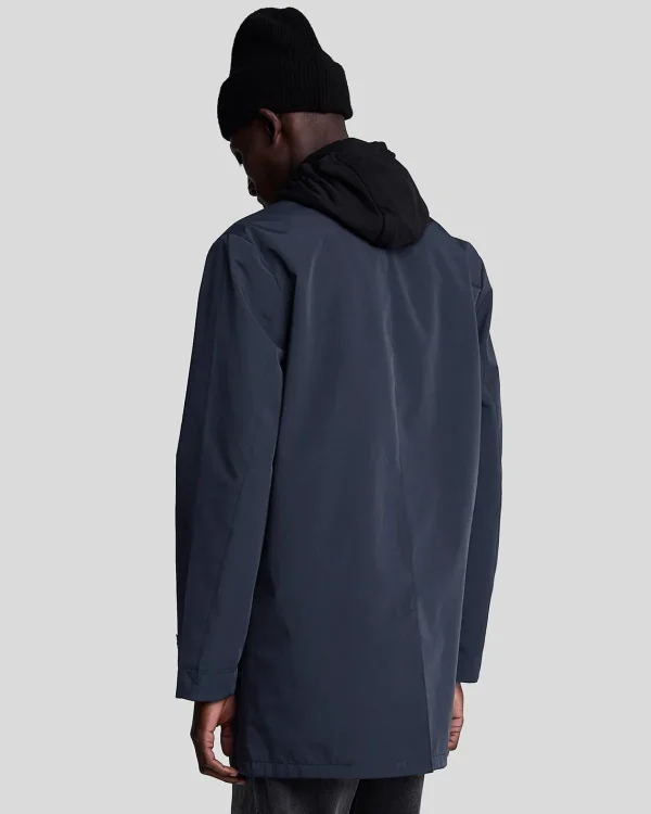 Lyle & Scott Mäntel & Jacken<Tonal Eagle Mittellanger Automantel DarkNavy