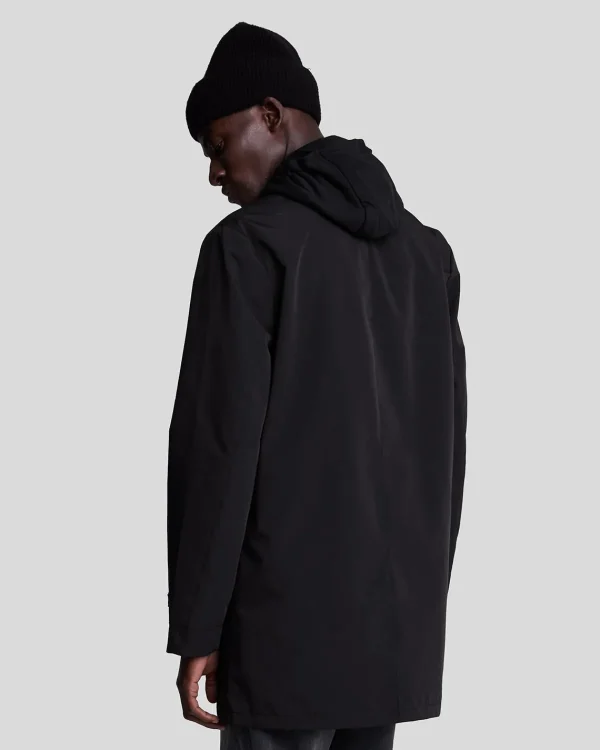 Lyle & Scott Reframed | Mäntel & Jacken<Tonal Eagle Mittellanger Automantel JetBlack