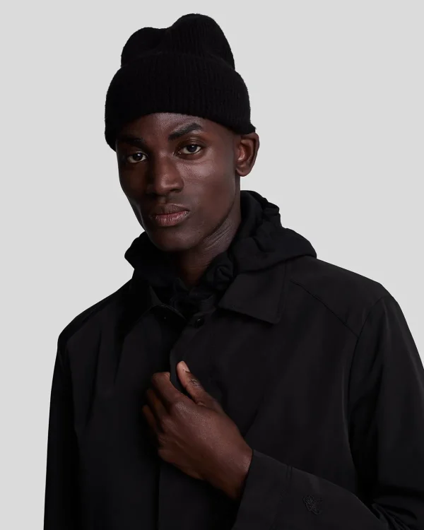 Lyle & Scott Reframed | Mäntel & Jacken<Tonal Eagle Mittellanger Automantel JetBlack