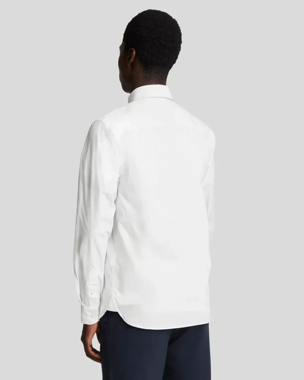 Lyle & Scott Reframed | Hemden<Tonal Eagle Pflegeleichtes Popeline-Hemd White