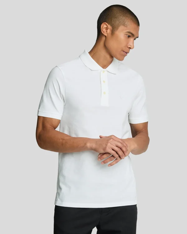 Lyle & Scott Reframed | Polohemden<Tonal Eagle Polohemd Weiß