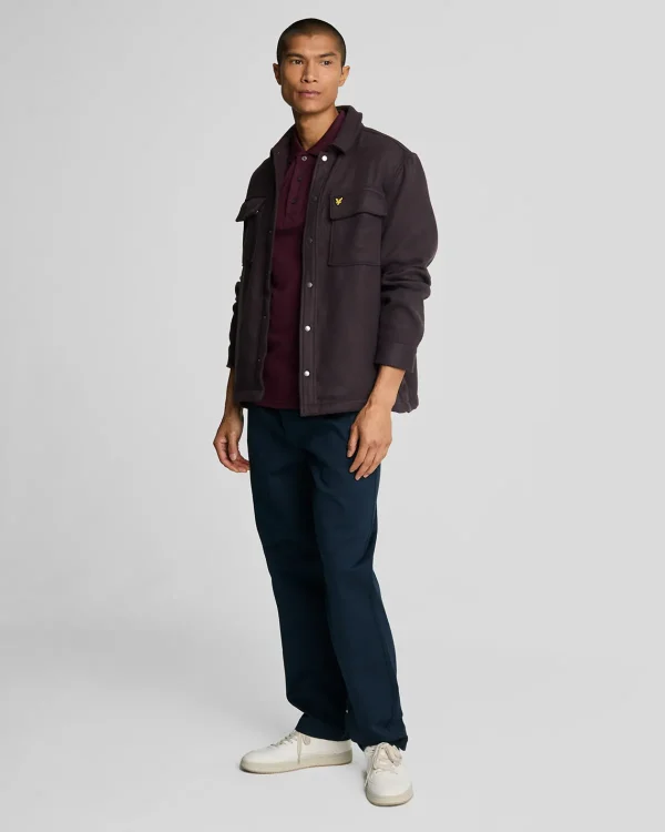 Lyle & Scott Reframed | Polohemden<Tonal Eagle Polohemd Burgund