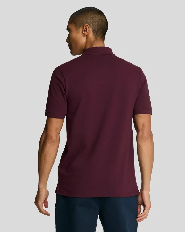 Lyle & Scott Reframed | Polohemden<Tonal Eagle Polohemd Burgund