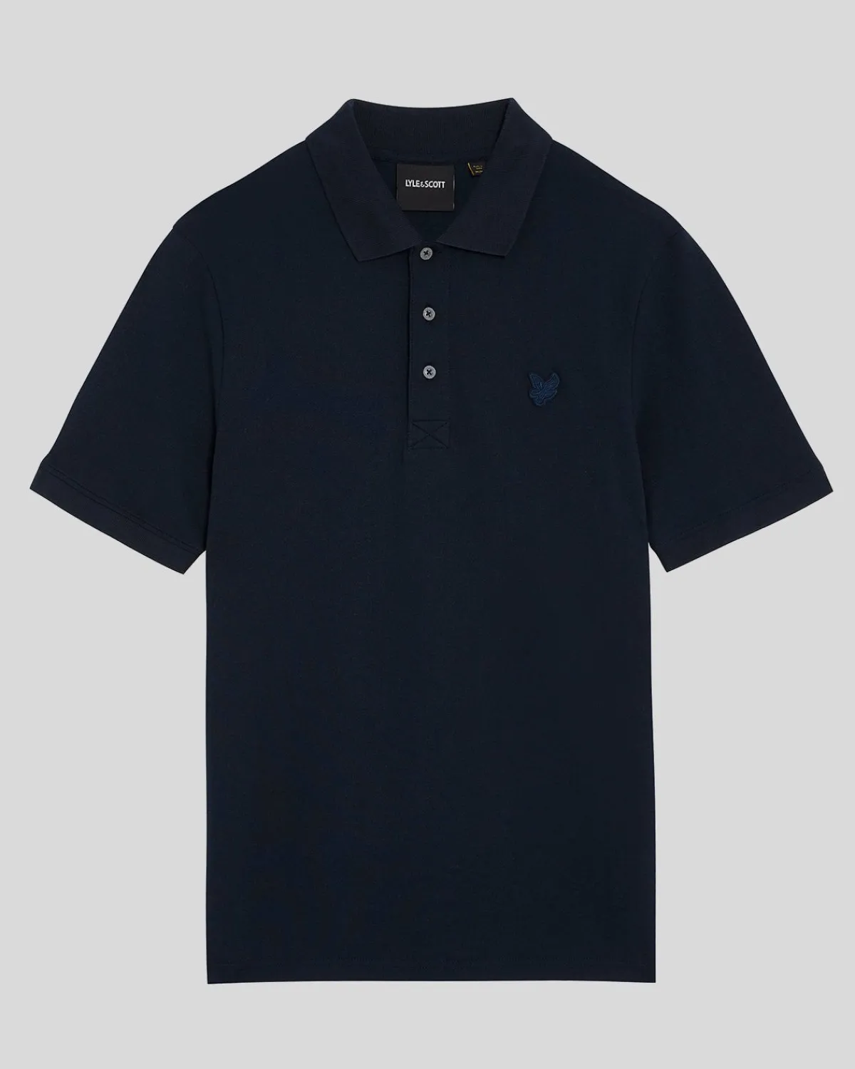 tonal_eagle_polohemd_4-4.webp Lyle & Scott Reframed | Polohemden<Tonal Eagle Polohemd DunkleMarine