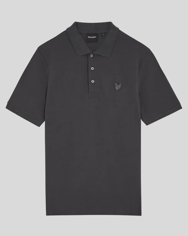 Lyle & Scott Reframed | Polohemden<Tonal Eagle Polohemd Gunmetal