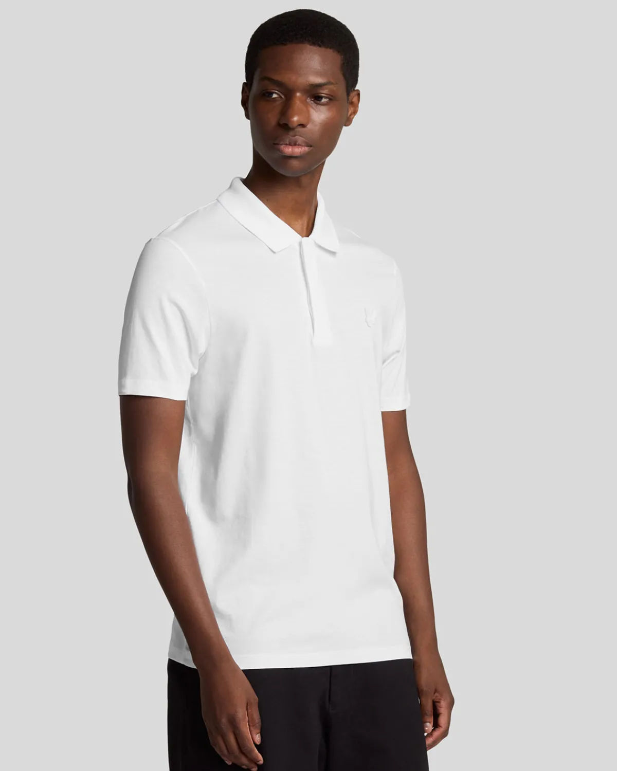 tonal_eagle_polohemd_aus_superfeiner_baumwolle_0.webp Lyle & Scott Reframed | Polohemden<Tonal Eagle Polohemd aus superfeiner Baumwolle White