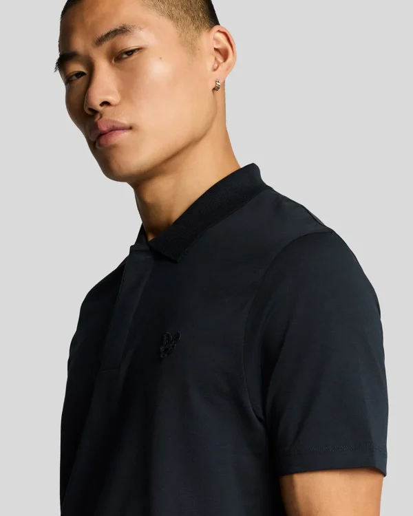 Lyle & Scott Reframed | Polohemden<Tonal Eagle Polohemd aus superfeiner Baumwolle DarkNavy